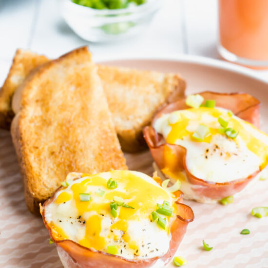 Baked Ham & Cheese Egg Cups - Recipe photo by TheDeliciousSpoon