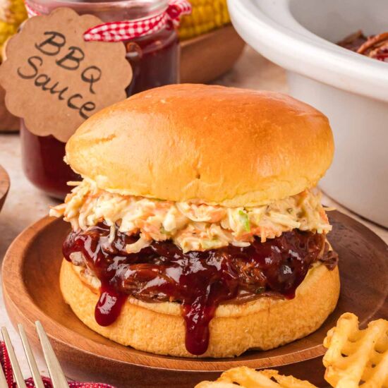 Slow Cooker BBQ Beef - Recipe photo by Tessies Table