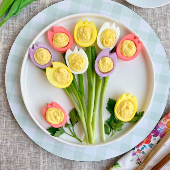 Flower Deviled Eggs - Recipe photo by theyummymuffin02