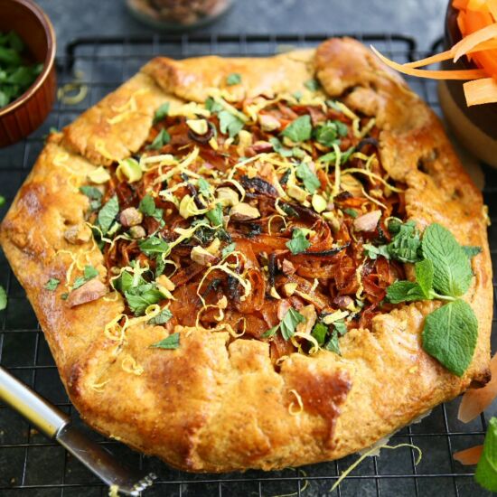 Ras El Hanout Carrot Galette - Recipe photo by angiesrecipes