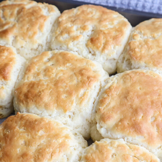 Soft & Fluffy Buttermilk Biscuits - Recipe photo by AQuarterBaked