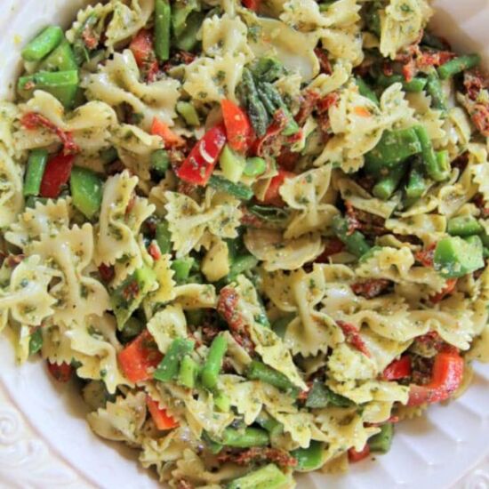 Pesto Pasta Salad - Recipe photo by southern food and fun