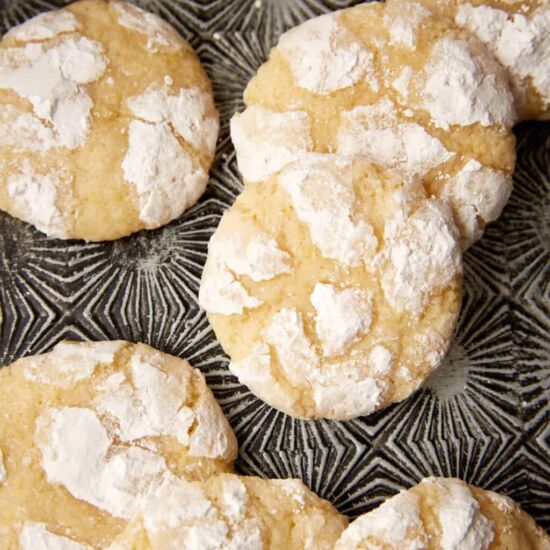Chewy Lemon Crinkle Cookies - Recipe photo by Barbara Curry
