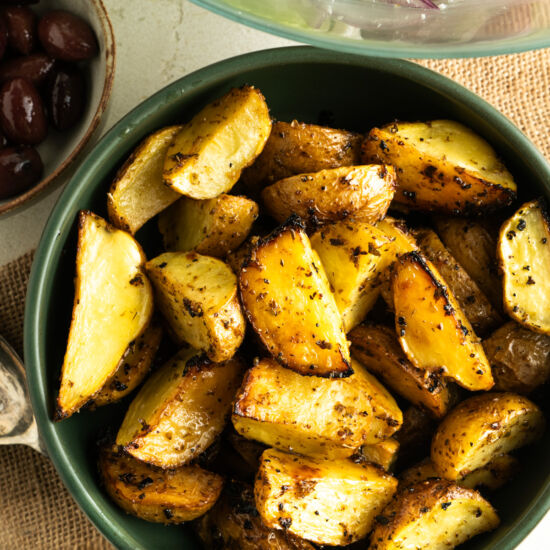 Greek Lemon Potatoes - Recipe photo by TheDeliciousSpoon