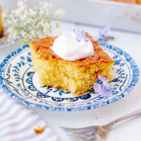 Lemon Poke Cake - Recipe photo by The Cookin Chicks