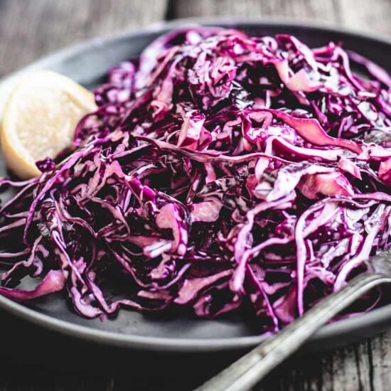 Mayo Purple Cabbage Slaw - Recipe photo by ImmigrantsTable