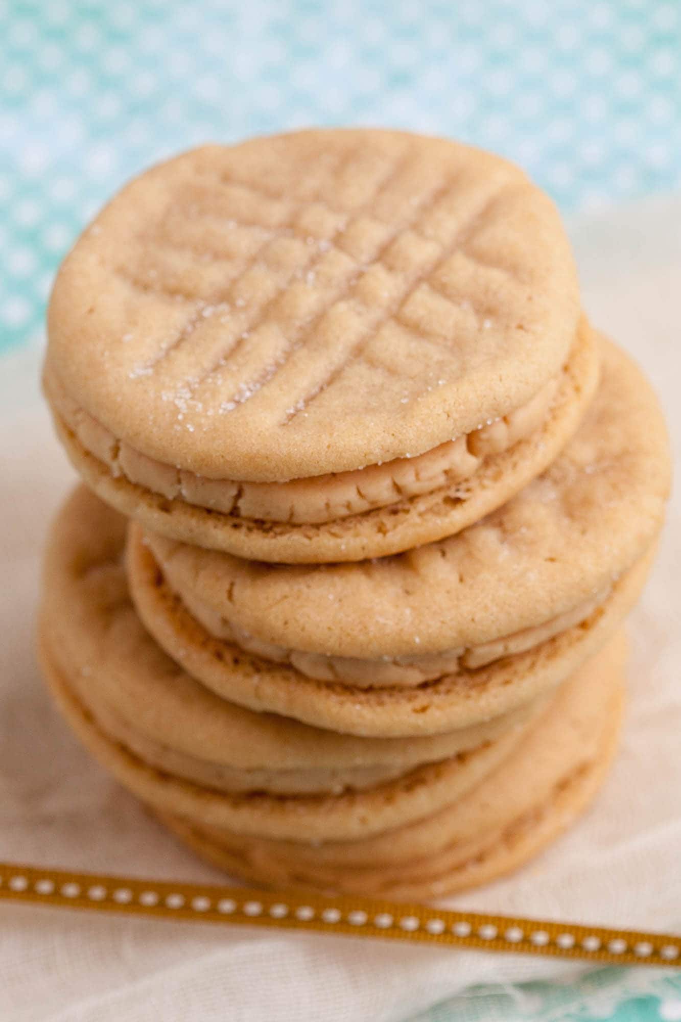 Chewy Peanut Butter Sandwich Cookies - Recipe photo by chewoutloud