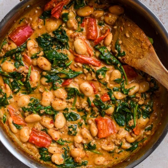 Creamy Sausage and ‘Nduja Beans - Recipe photo by missrachelphipps