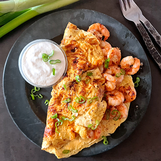 Shrimp Omelette - Recipe photo by 2pots2cook