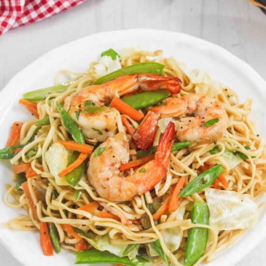 Shrimp Pancit Canton - Recipe photo by littlebitrecipes