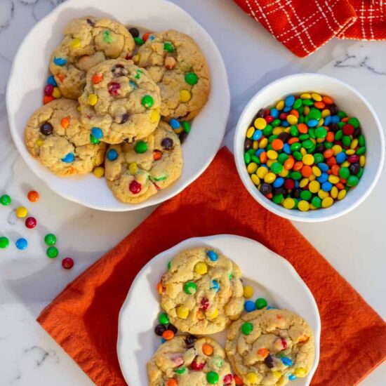 Small-Batch M&M Cookies - Recipe photo by littlebitrecipes