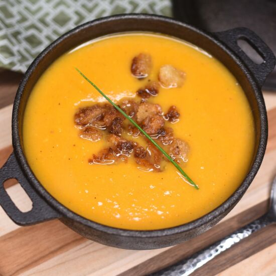 Sweet Potato Bisque - Recipe photo by soufflebombay