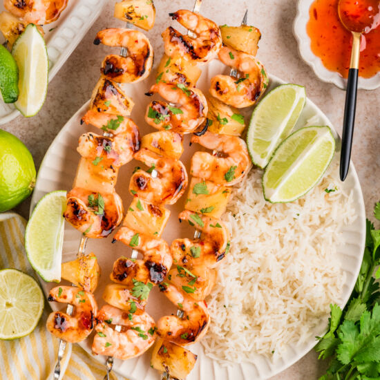 Shrimp Pineapple Skewers - Recipe photo by peelwithzeal