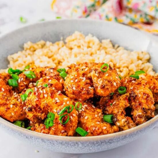 Air Fryer Bang Bang Shrimp - Recipe photo by Running to the Kitchen