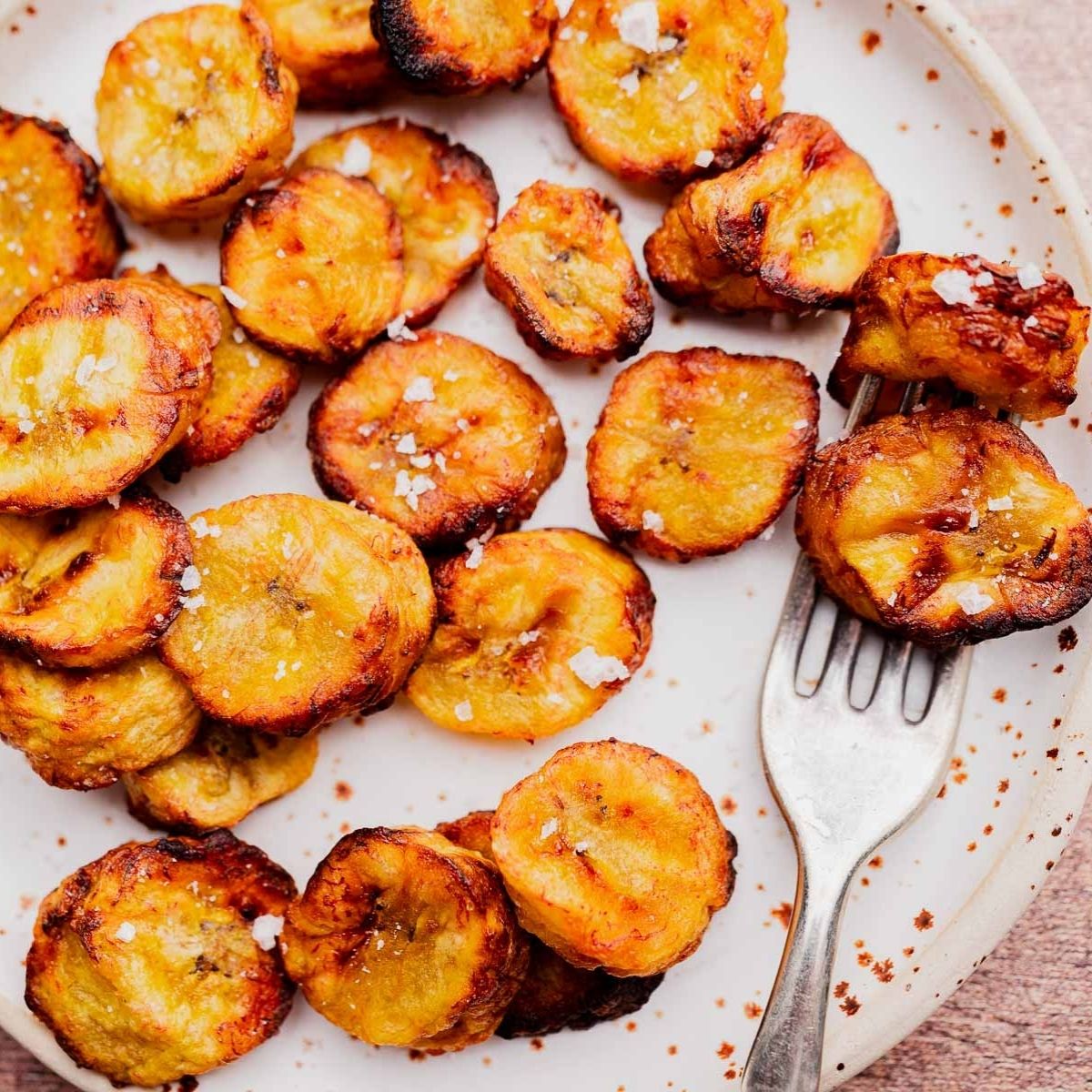 Easy Air Fryer Sweet Plantains - Recipe photo by moon and spoon and yum.