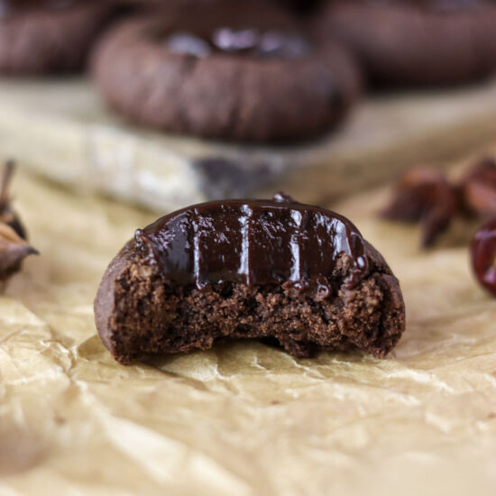 Buckwheat Chocolate Thumbprints - Recipe photo by Food Nutters