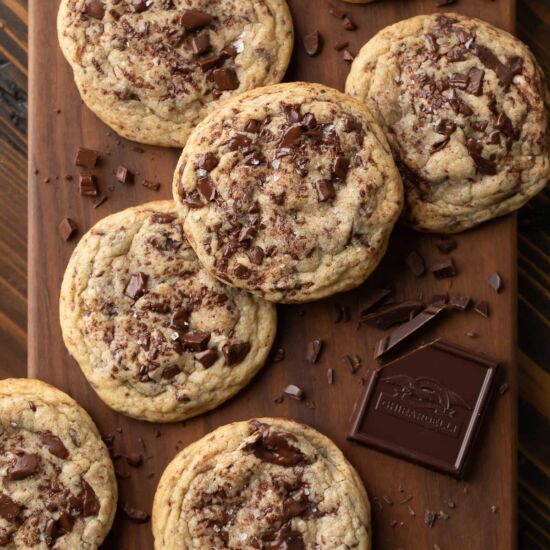 Chocolate Chunk Cookies - Recipe photo by peasandcrayons