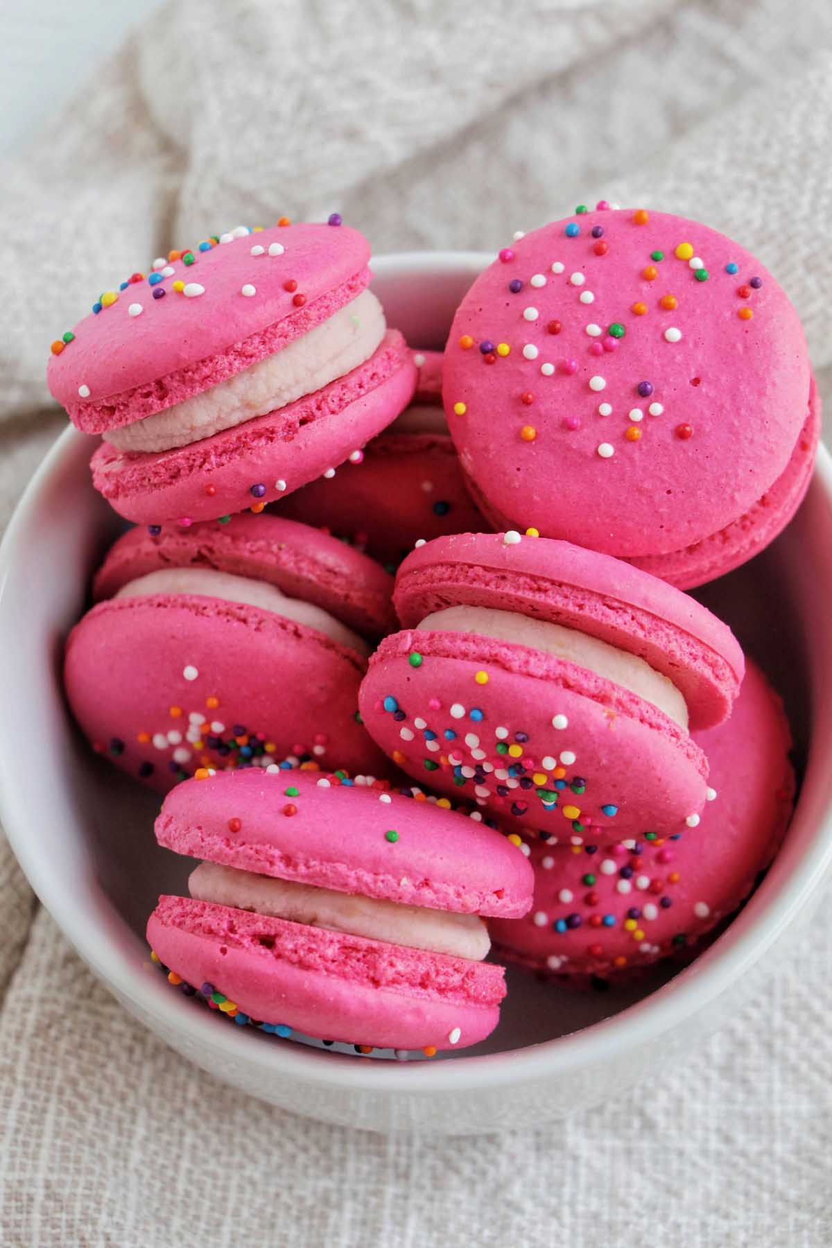 Circus Animal Cookie Macarons - Recipe photo by homebodyeats