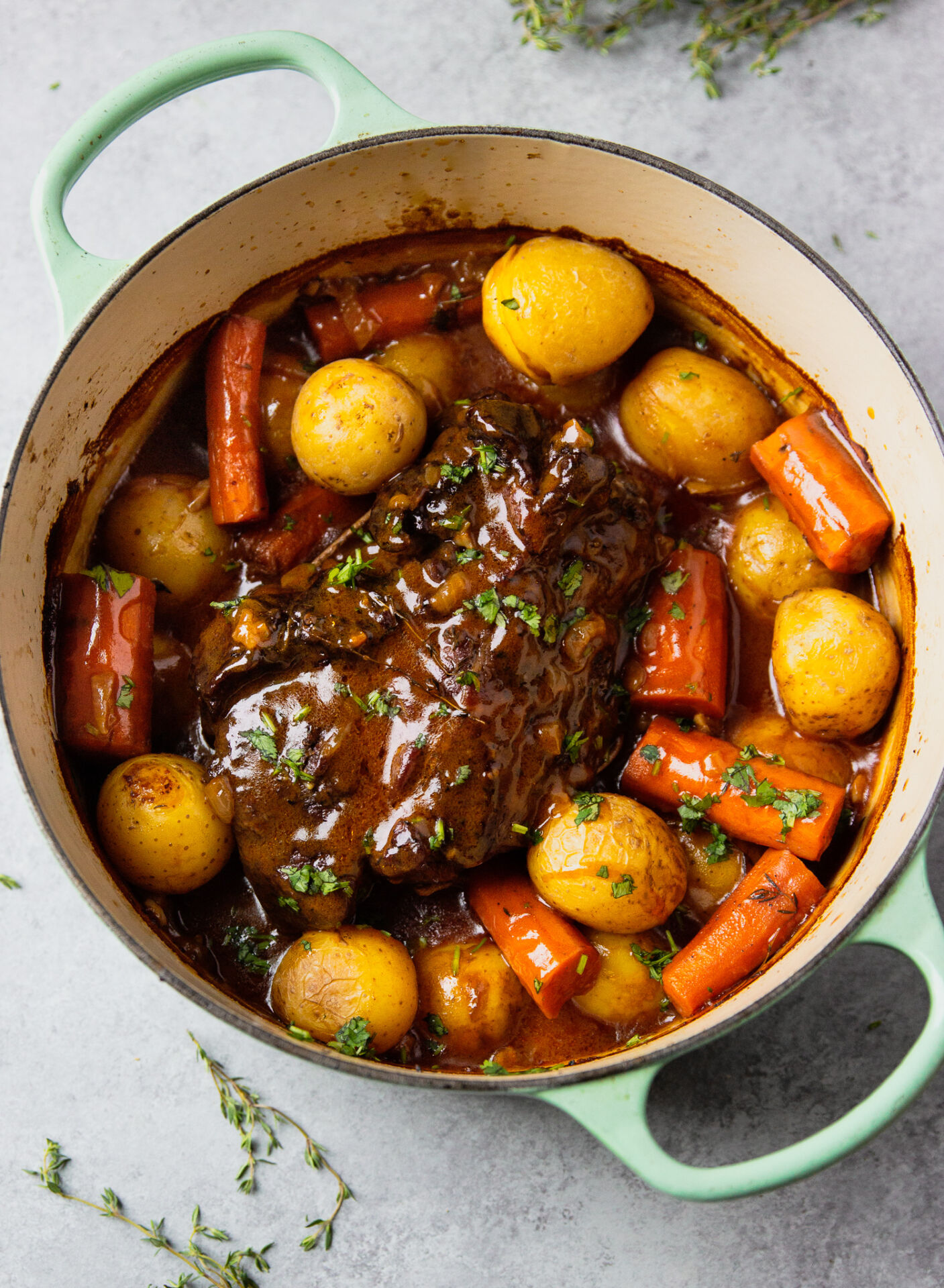 Fall-Apart Pot Roast - Recipe photo by Garden in the kitchen