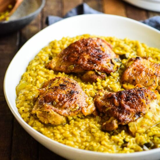 Curry Chicken Risotto - Recipe photo by dudethatcookz