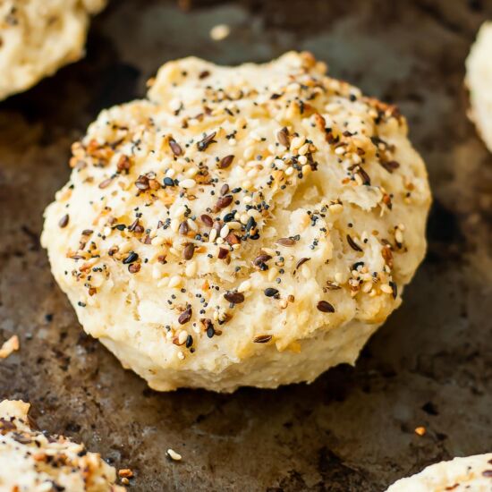 Everything Bagel Biscuits - Recipe photo by peasandcrayons