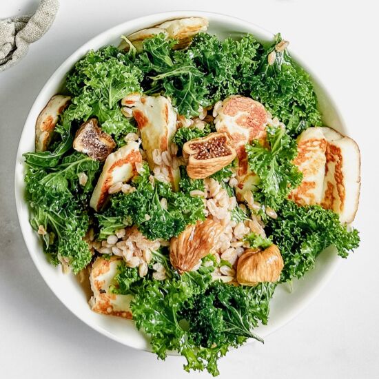 Halloumi Grain Bowl w/Figs & Lemons - Recipe photo by sheri silver