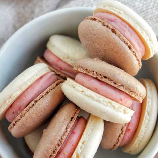 Neapolitan Macarons - Recipe photo by homebodyeats