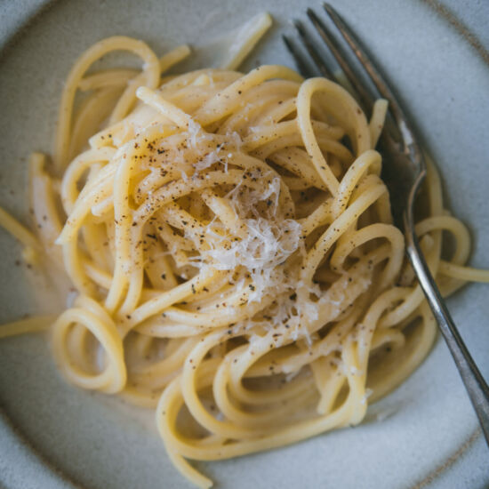 Cacio e Pepe Pasta - Recipe photo by zesttangerine
