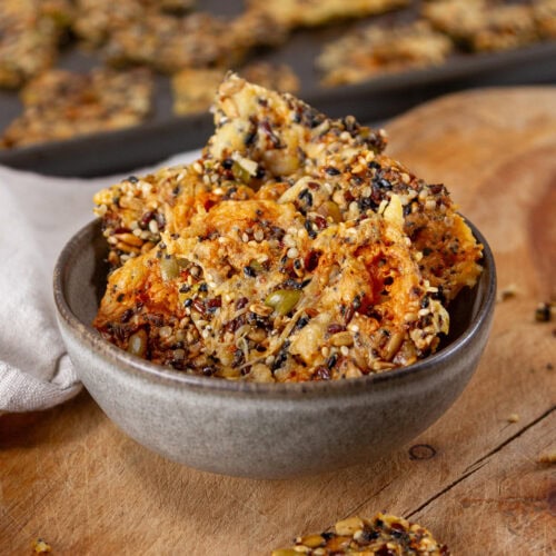 Super Seed Cheese Crackers - Recipe photo by LifeCurrents