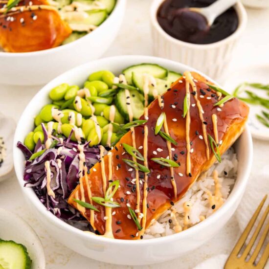 Teriyaki Salmon Bowl - Recipe photo by livingchirpy