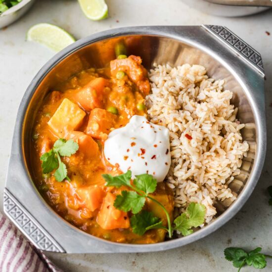 Quick Vegan Potato Lentil Curry - Recipe photo by veggiejam