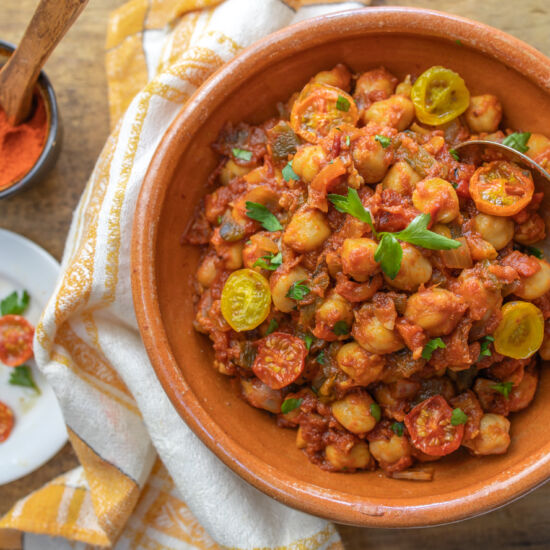 Spanish Chickpea "Baked Beans" - Recipe photo by a zest for life