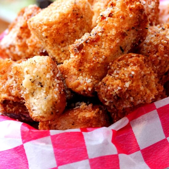 Seasoned Hot Dog Bun Croutons - Recipe photo by CouponClippingCook