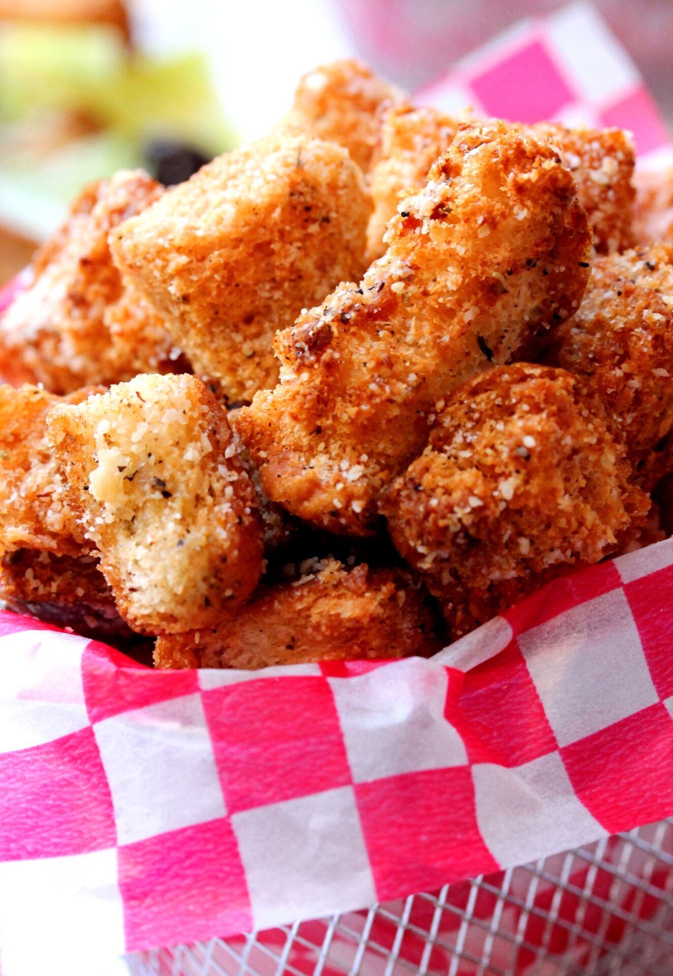 Seasoned Hot Dog Bun Croutons - Recipe photo by CouponClippingCook