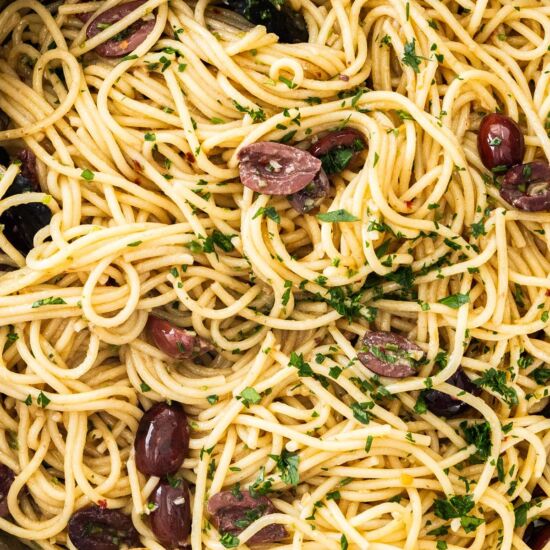 Easy Anchovy and Olive Pasta - Recipe photo by itsnotcomplicatedrecipes
