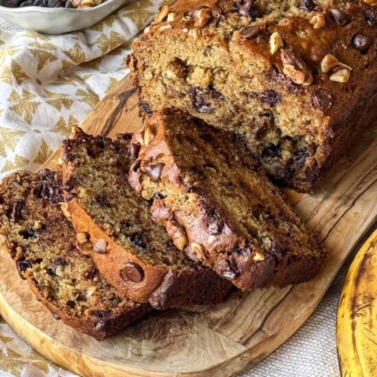 Chocolate Chip Walnut Banana Bread - Recipe photo by BigDeliciousLife