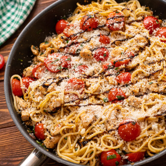 Bruschetta Chicken Pasta - Recipe photo by The Cookin Chicks
