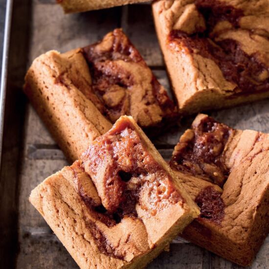 Chewy Caramel Blondies - Recipe photo by coolfooddude