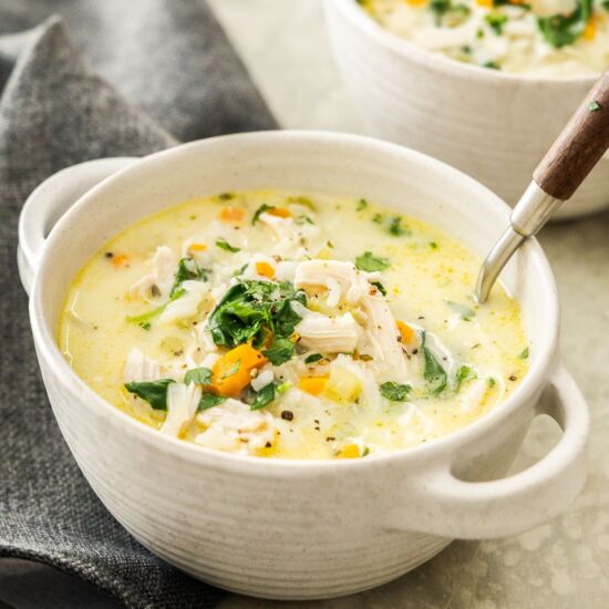 Creamy Chicken and Rice Soup - Recipe photo by itsnotcomplicatedrecipes