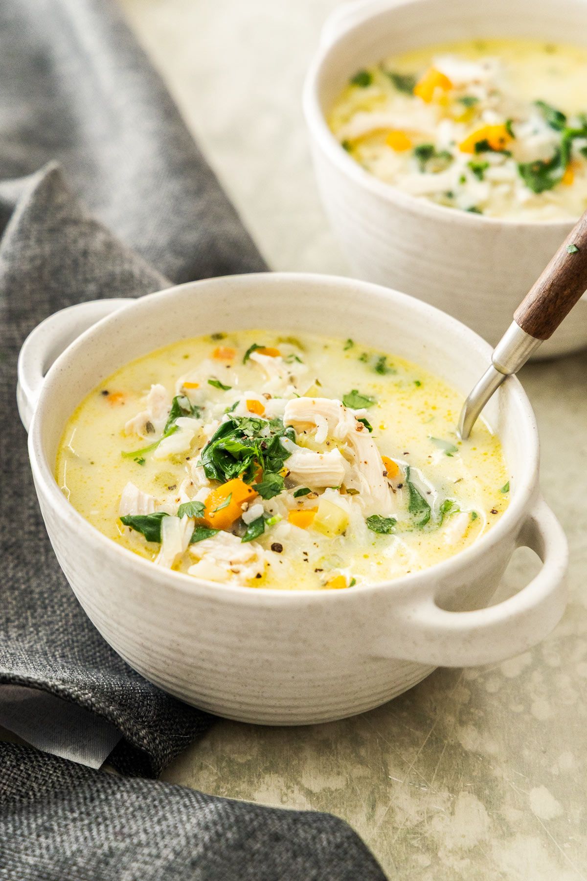 Creamy Chicken and Rice Soup - Recipe photo by itsnotcomplicatedrecipes