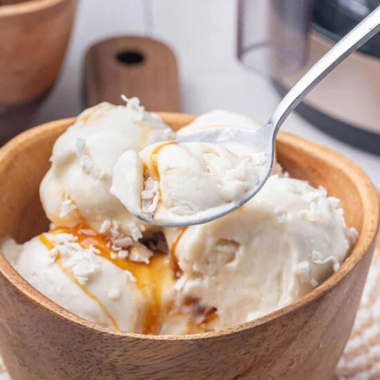Creamy Coconut Ice Cream - Recipe photo by littlebitrecipes