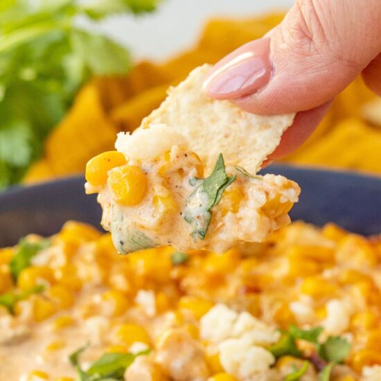 Easy Air Fryer Elote Dip - Recipe photo by Forktospoon