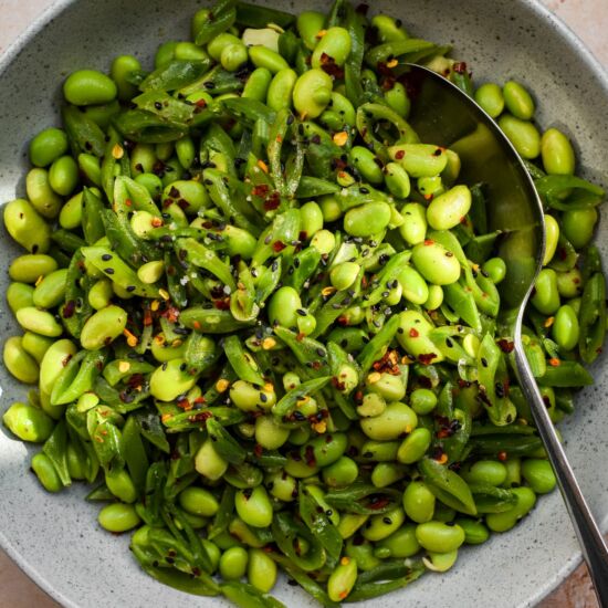 Edamame and Snap Pea Salad - Recipe photo by missrachelphipps
