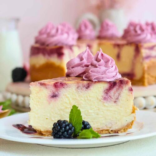 Blackberry Cheesecake - Recipe photo by goldengracekitchen