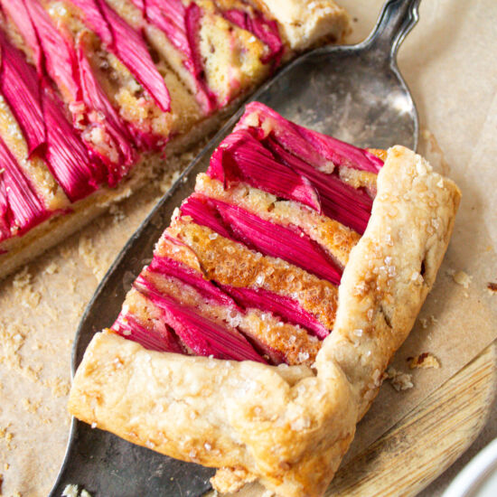 Rhubarb and Almond Galette - Recipe photo by TheSiftedField2