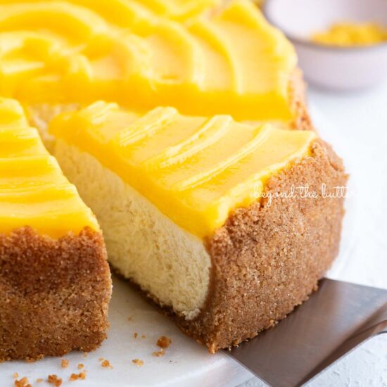 Homemade Lemon Cheesecake - Recipe photo by Beyond the Butter