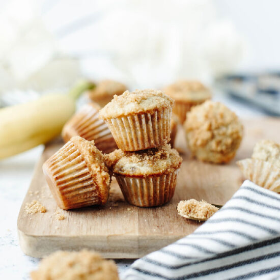 Mini Cinnamon Banana Muffins - Recipe photo by The Cookin Chicks