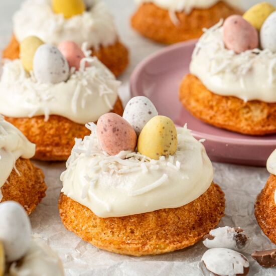 Easter Mini Bundt Cakes - Recipe photo by itsnotcomplicatedrecipes