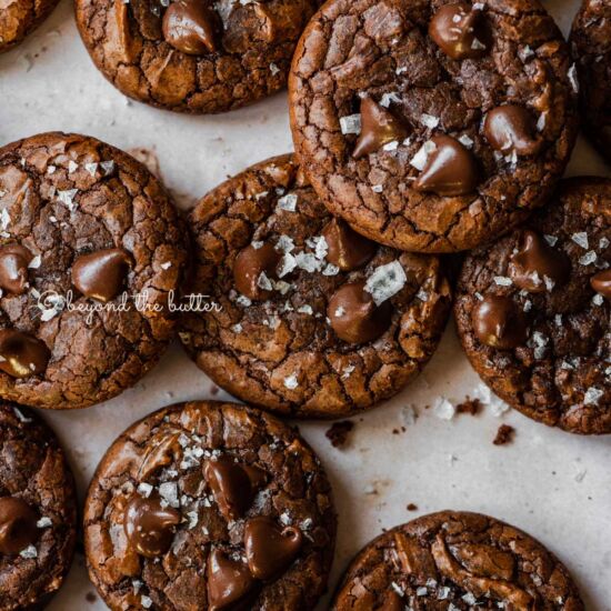 The Best Salted Brownie Cookies - Recipe photo by Beyond the Butter