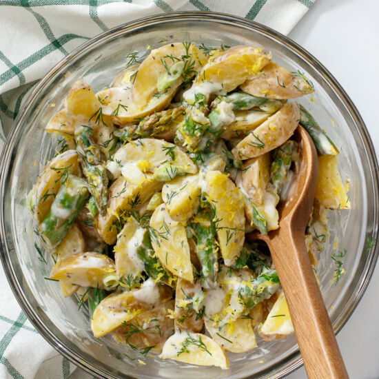 Spring Potato Salad with Asparagus - Recipe photo by jillshough